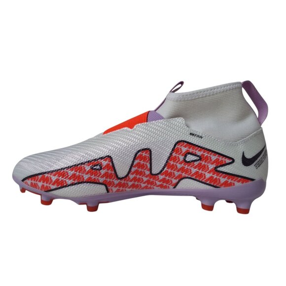Nike Jr Zoom Superfly 9 Pro FG Youth Sz 6Y White Red Soccer Cleats DJ5606-101 - Picture 2 of 7